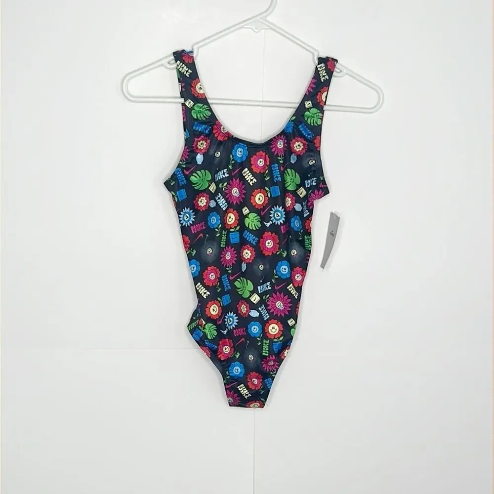 Girls Nike One Piece Swim Suit Size Large